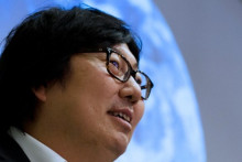 Jean-Vincent Placé, président du groupe parlementaire écologiste au Sénat, le 5 avril 2014