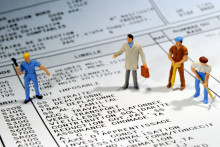 Un bulletin de salaire (illustration).