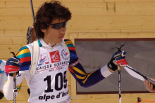 Martin Fourcade à l'âge de 16 ans à l'Alpe d'Huez