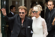 Johnny Hallyday et Laeticia Hallyday en juillet 2016