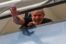 L'ex-président brésilien Lula, le 7 avril 2018.