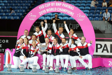 L'équipe de France a remporté la Fed Cup, dimanche 10 novembre 2019.