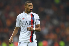 Kylian Mbappé avec le PSG le 1er octobre 2019 à Istanbul