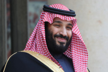 Le prince héritier d'Arabie Saoudite Mohammed ben Salmane en avril 2018 à l'Élysée