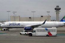 Un avion de la compagnie aérienne JetBlue (illustration)