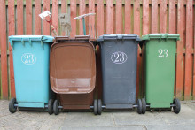 Des poubelles de tri sélectif (illustration)