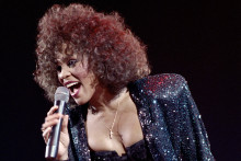 Whitney Houston lors d'un concert à Bercy le 18 mai 1999