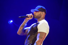 Booba en concert dans la salle de Paris La Défense Arena le 13 octobre 2018