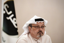 Le journaliste Jamal Khashoggi lors d'une conférence de presse, en décembre 2014