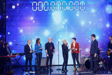 Le plateau du Téléthon de France Télévisions le 8 décembre 2018