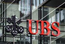 Le logo de la banque UBS à Zurich