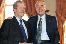 Jean-Louis Debré et Jacques Chirac, le 5 mars 2009