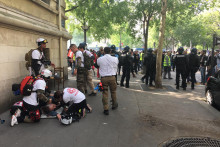 Des street medics à Paris le 1er mai 2019