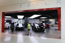 Un magasin Tesla à Miami, en Floride