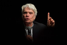 Bernard Tapie, lors d'une conférence à Liège en septembre 2018