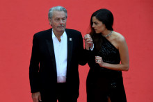 Alain Delon et sa fille Anouchka, lors de la 72ème édition du Festival de Cannes en mai 2019