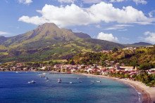 Les façades des rues Victor-Hugo et Bouillé, à Saint-Pierre, en Martinique