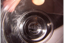 Le fond d'un verre Duralex