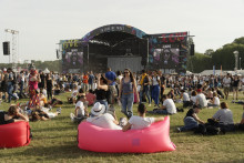 Le festival Solidays, en juin 2018 à l'hippodrome de Longchamp à Paris.