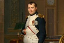 Une peinture de Jacques-Louis David représentant l'empereur Napoléon