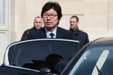 Jean-Vincent Placé, dans la cour de l'Élysée en mars 2016