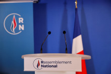 Photo prise au siège du Rassemblement National (RN) à Nanterre, près de Paris, le 29 janvier 2021. (Illustration)