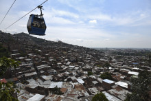 Un téléphérique (illustration)