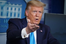 Ll’ancien président américain Donald Trump à la Maison Blanche