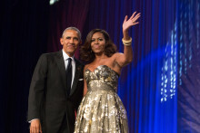 Photo de Barack et Michelle Obama prise le 17 septembre 2016 à Washington DC, aux États-Unis. 