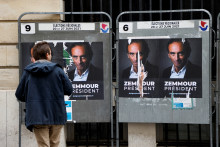 Des affiches "Zemmour président", à Paris