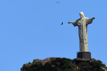 La statue du Christ rédempteur à Rio, communément appelée "Corcovado"