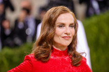 Isabelle Huppert lors du gala du Met, le 13 septembre 2021
