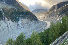 La Mer de Glace au-dessus de Chamonix