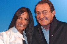 Jean-Pierre Pernault et sa femme Nathalie Marquay en janvier 2006