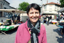 Nathalie Artaud, candidate Lutte Ouvrière à la présidentielle 2022, en 2007