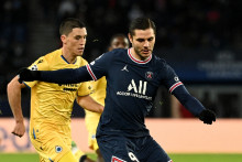 Mauro Icardi avec le PSG en décembre 2021