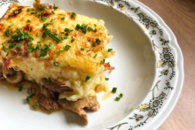 Un parmentier de canard. (illustration)