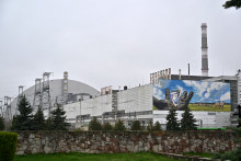 La centrale nucléaire de Tchernobyl, en Ukraine, le 26 avril 2022