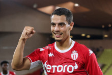 Wissam Ben Yedder avec Monaco au stade Louis-II le 22 septembre 2021