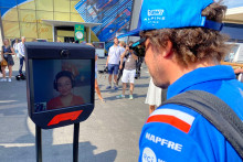 Fernado Alonso connectée à Lidiia en Ukraine le 23 juillet 2022