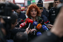 La procureure de Paris Laure Beccuau s'adresse à la presse vendredi 23 décembre après la fusillade contre des kurdes rue d'Enghien