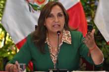 La présidente du Pérou, Dina Boluarte
