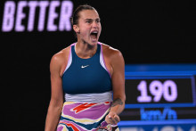 La Biélorusse Aryna Sabalenka en finale de l'Open d'Australie 2023