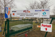 L'entrée du circuit d'Anneville Ambourville