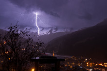 En Haute-Savoie, la station du Grand-Bornand a, elle aussi, été touchée par les orages.