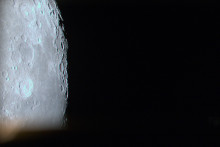 Une photo de la Lune prise par une caméra fixée sur Haruto-K, en avril 2022.
