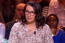 Cécile Duflot sur le plateau de "Quelle époque!", samedi 29 avril
