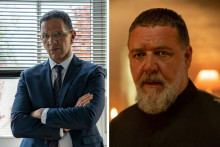 Roschdy Zem dans "Le Principal" et Russell Crowe dans "L'Exorciste du Vatican", en salle le 10 mai 2023