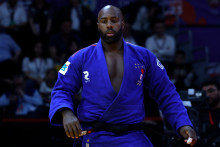 Teddy Riner aux championnats du monde de judo le 13 mai 2023