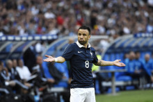 Mathieu Valbuena avec les Bleus en juin 2015 face à la Belgique (3-4)